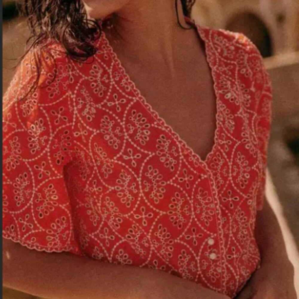 Sezane Antika Blouse in Red